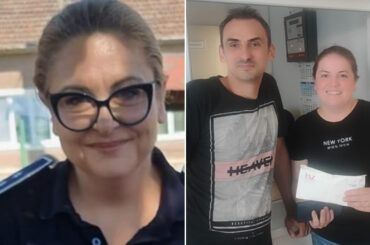 O polițistă a găsit pe stradă un plic cu câteva sute de euro