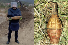 O bombă la Reșița, o grenadă la Oravița