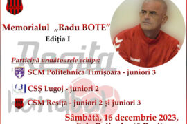 Prima ediție a memorialului „Radu Bote” la handbal juvenil