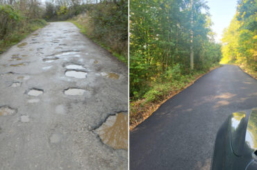 Dunca a reparat drumul craterelor dintre munți