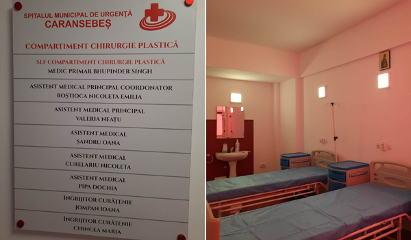 Chirurgia Plastică de la Caransebeș a bătut pasul pe loc în lipsa lui Singh