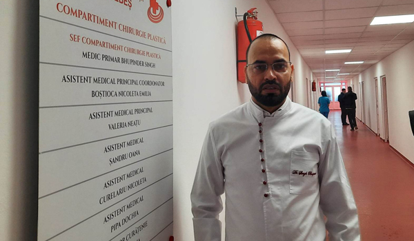 Plastie italiană pentru un armenișan cu mâna tocată de mașina de porumb